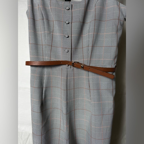 Julia Jordan Plaid Belted Jumpsuit NWT - Picture 2 of 5